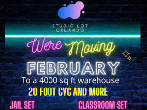 Studio Lot Orlando moving announcement