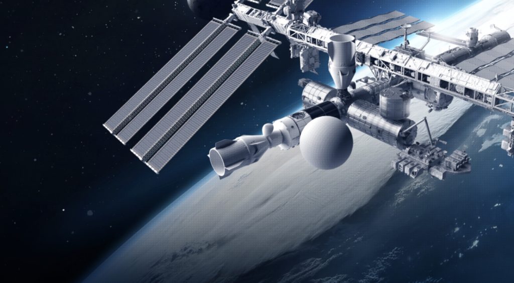 Axiom SEE-1 Space Station Film Production Studio Rendering